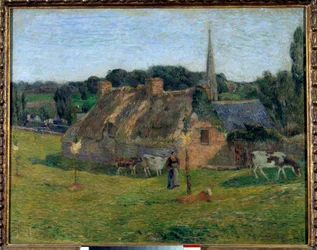 Het Derout Lollichon veld en de kerk van Pont Aven