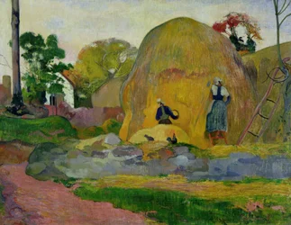 Gele hooibergen, of Gouden oogst, 1889