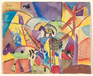 Compositie met paarden