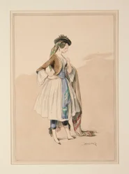 COSTUME DE GAVARNI, uitgevoerd door Moreau