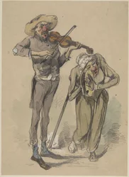 Vioolspeler en bekkenspeler