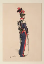 Nationale Garde te paard