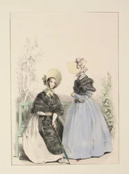 JULI 1837. Strohoeden.