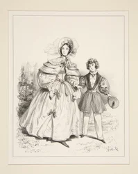 OCHTENDNÉGLIGÉ. 1835.