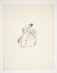 BALJURK. Jouenne Kapsel, Nattier Bloemen.