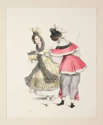 ORIGINELE VERKLEDINGEN voor de bals van 1834. Nrs. 3 en 4.