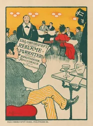 Meesters van de Poster: Poster voor Tentoonstelling van Artistieke Posters van Wilhelm Søborg, ca. 1895