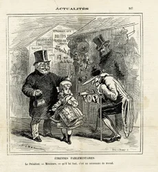 Illustratie van Hadol in Le Charivari