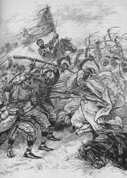Moren en Spanjaarden onontwarbaar vermengd, 1902