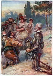 Koningin en prinses en hertogin van schoonheid, illustratie uit 