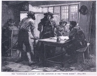 De Nottingham-kapitein en de agitatoren bij het Witte Paard AD 1817