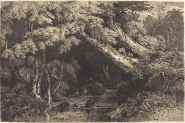 Saint-Pierre-stroom bij Pierrefond (Ruisseau de Saint-Pierre, près Pierrefond)