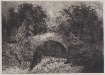 Een brug in de Auvergne