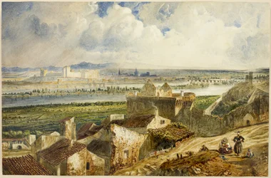 Uitzicht op Avignon (vanuit Villeneuve les Avignon)