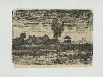 Landschap met hooiberg