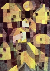 Abstracte Compositie van Huizen