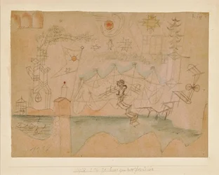 Tekening voor de bootverhuur, 1918