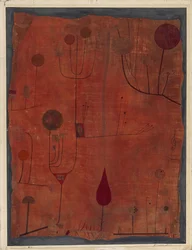 Vruchten op rood, 1930