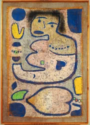 Liefdeslied tijdens de nieuwe maan (schilderij op doek)