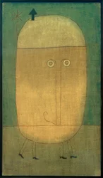 Paul Klee, Masker van de angst, schilderij, 1932