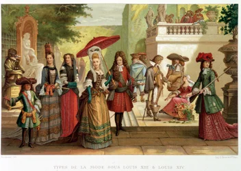 Modetypen onder Lodewijk XIII en Lodewijk XIV - in de 17e eeuw - Instellingen: gebruiken en kostuums, Frankrijk 1590-1700 door Paul Lacroix
