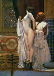 Harem: na het bad, ca. 1894