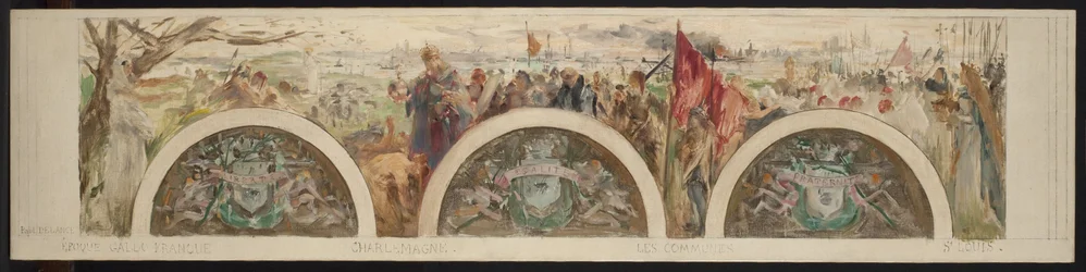 Schets voor de ingangshal van het stadhuis: Parijs en de hoge tijdperken; De Gallo-Franco periode