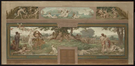 Schets voor het stadhuis van Saint-Maur-des-Fossés: Deugden tegenover de Ondeugd (Jeugd. Gouden Eeuw)