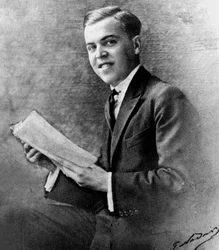 Christian Berard (1902-1949) Franse schilder en kostuumontwerper, neef van Madeleine Renaud, foto door Nadar ca. 1920 (zw/w foto)
