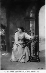 Henriette Rosine Bernard alias Sarah Bernhardt (1844-1923) als "Jeanne d