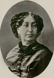 Portret van de schrijver George Sand (foto)