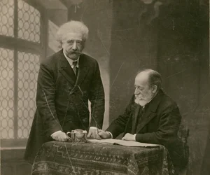[Twee mannen in interieur, waarschijnlijk René Thorel en Hollman].