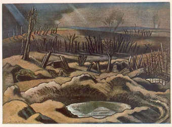 Het Veld bij Passchendaele, British Artists at the Front, Vervolg van The Western Front, Deel Drie, Paul Nash