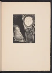 De zon en de maan, illustratie uit "Beelden van oorlog... Gedichten" door Richard Aldington