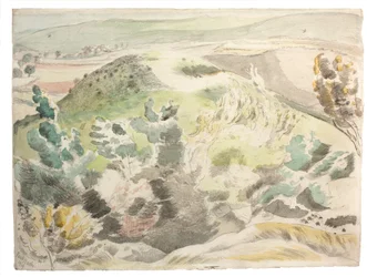 Winderige heuvel