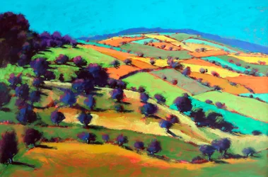 Barrowwake kijkend naar het noordwesten, 2025 (acryl op board)