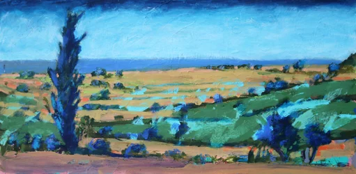Kust van Devon, 2021 (acryl op board)