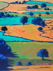 Boerderij Ledbury, 2024 (acryl op board)