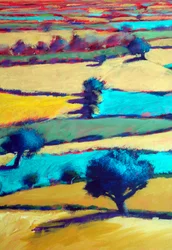 Van Ragged Stone (Detail #2), 2025 (acryl op board)