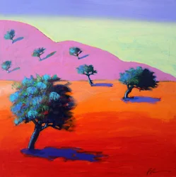 Ibiza, 2021 (acryl op board)