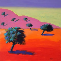 Ibiza, 2021 (acryl op board)