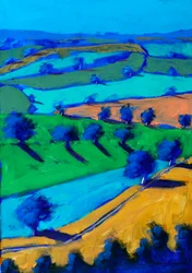 Looking North, 2024 (acryl op board)