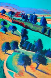 Looking West, 2024 (acryl op board)