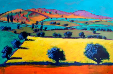 North Hill, 2024 (acryl op board)