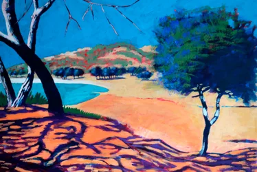 Peguera #1, 2021 (acryl op board)