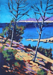 Peguera, 2021 (acryl op papier)