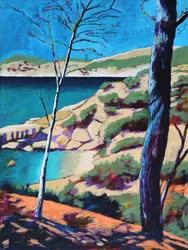 Peguera II, 2021 (acryl op board)