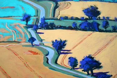 Landelijk laantje #1, 2022 (acryl op board)