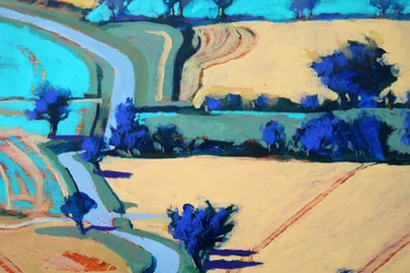 Landelijk laantje #3, 2022 (acryl op board)