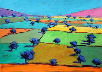 De Geul, 2021 (acryl op papier)